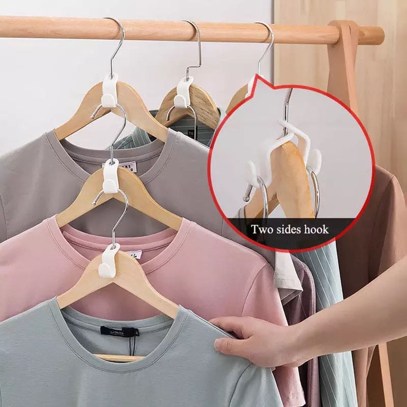 Hanger Extension Hook, Wardrobe Hanger, Extension Hook, Clothes Rack Holder, Space Saving Cascading Extender Clip