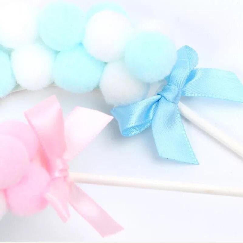 Pompom Ball Cake Topper