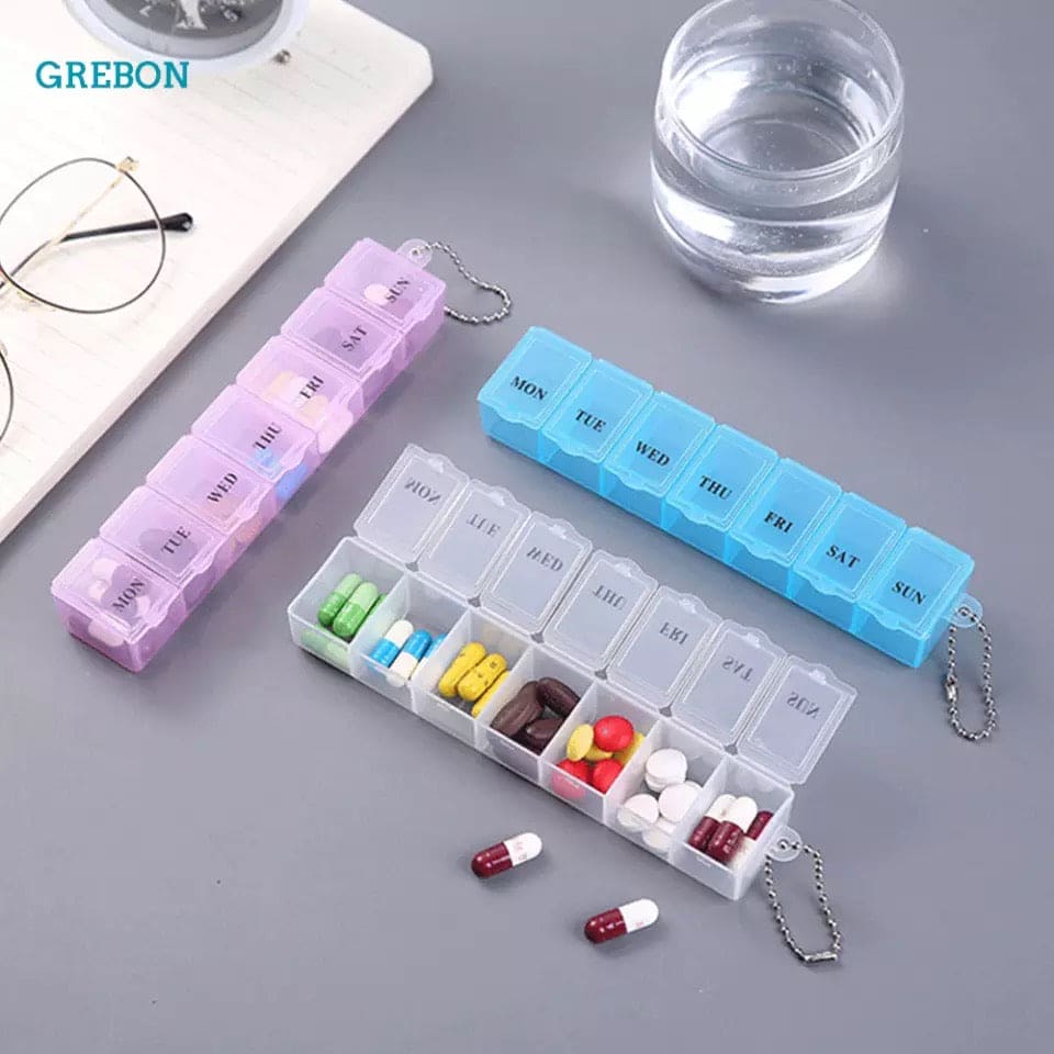 Stylish Pill Case For Tablets 4 Gird Medicine Pill's Organizer