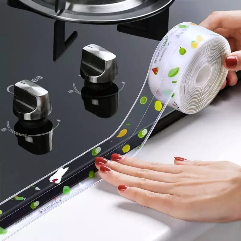 Kitchen Sink Waterproof Tape, 5 Meter Anti-mold Waterproof Tape, Bathroom Countertop Toilet Gap, Self-adhesive Seam Stickers, Bath Sealing Strip Tape, Self Adhesive Waterproof Wall Sticker Sink Edge Tape