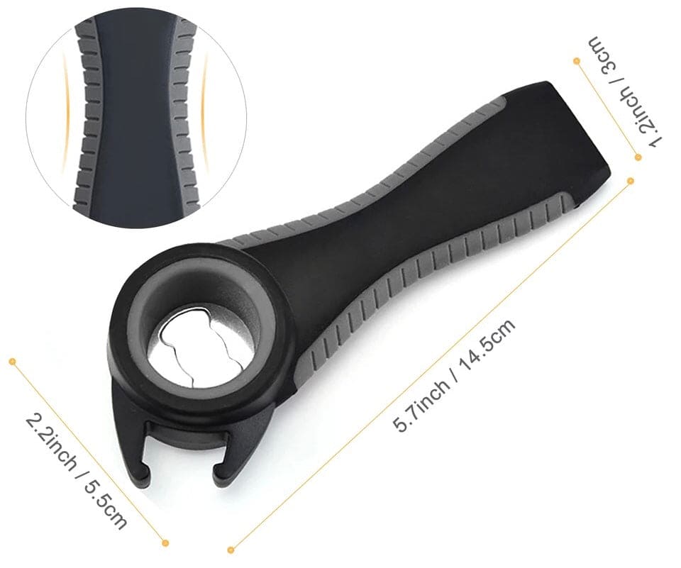 5 In 1 Multifunctional Plastic Bottle Lid Opener, Twist Off Easy Claw Kitchen Opener, Stainless Steel Jar Can Remover, Jar Opener Gripper Pad Easy To Use For Seniors With Arthritis