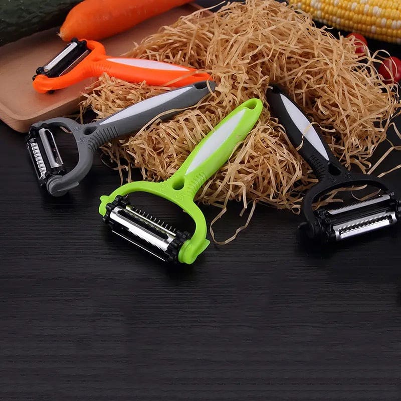 Simple Vegetable Peeler, Multifunctional Rotary Vegetable Peeler, Stainless Steel Rotary Grater, Cabbage Potato Slicer Fruit Knife Kitchen Gadget, Multi Purpose 360 Degree Rotary Kitchen Tool