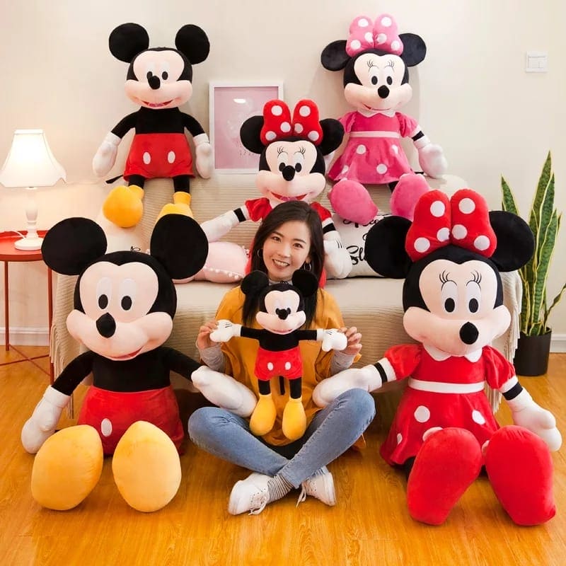 Disney Mickey Mouse Animal Stuffed Plush Toys Cartoon Princess Cotton eveen.pk