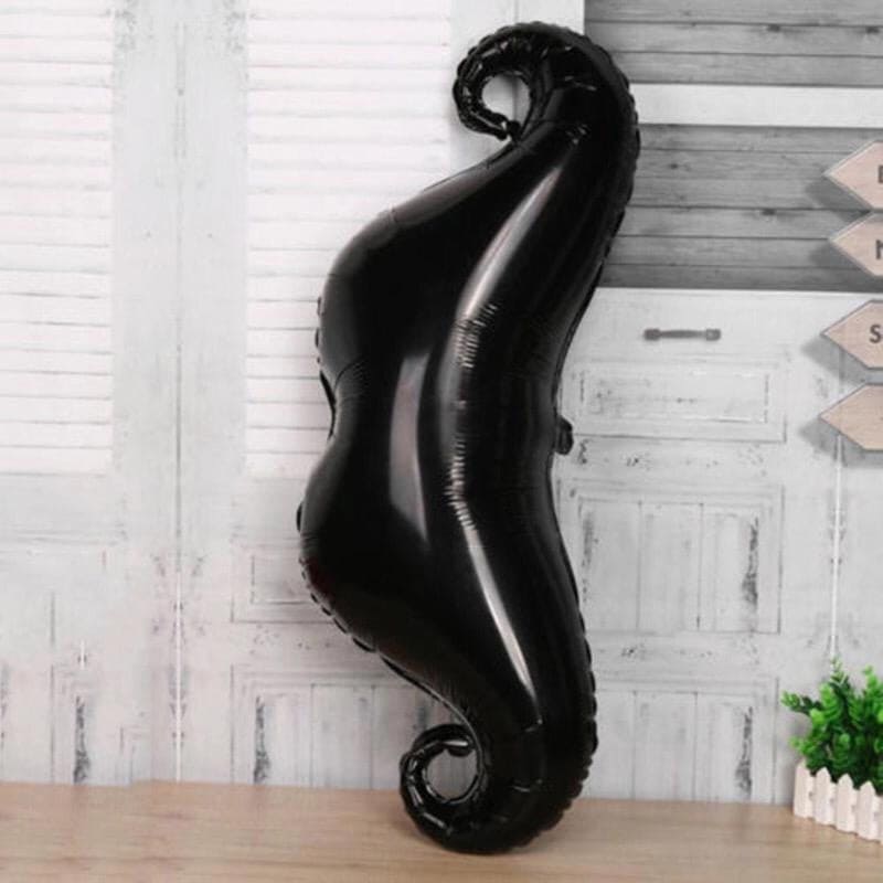 Moustache Foil Helium Balloon, Black Mustache Shape Foil Balloons
