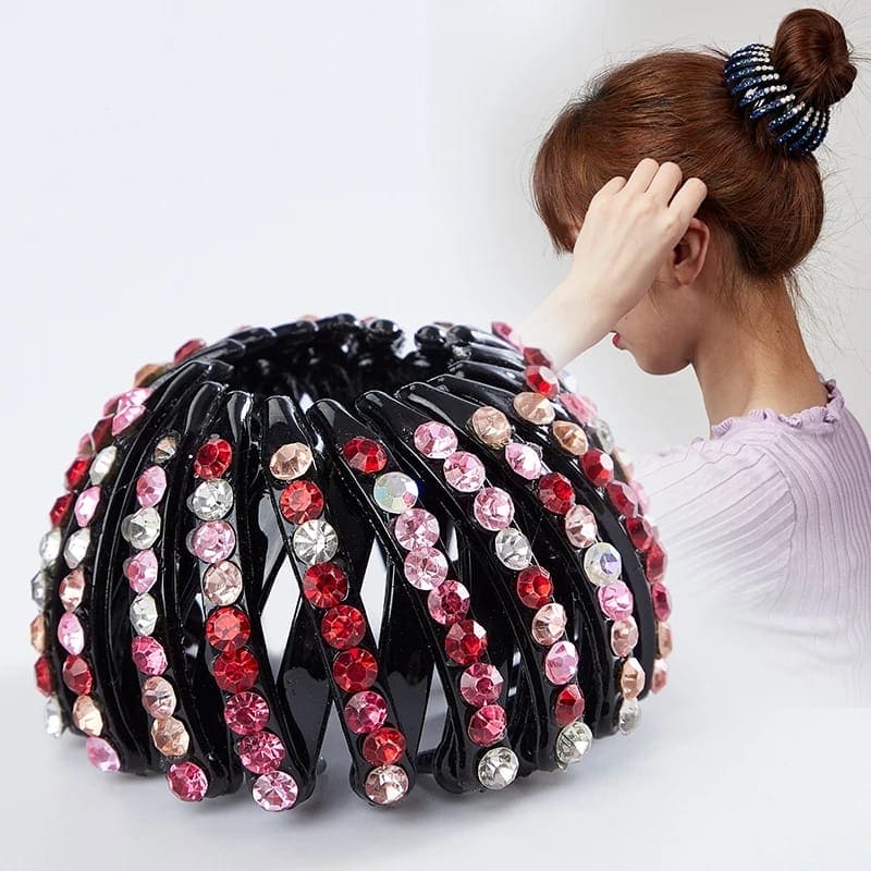 Magic Hair Pins Clips Bird Nest Shaped Hair Holder Matte Hair Ring Ball  Head High Ponytail Hair Device Women Hair Accessories