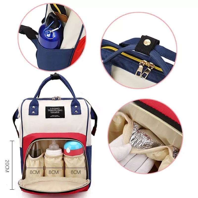 Baby Diaper Bag, Waterproof Travel Backpack, Large Capacity Baby Bag