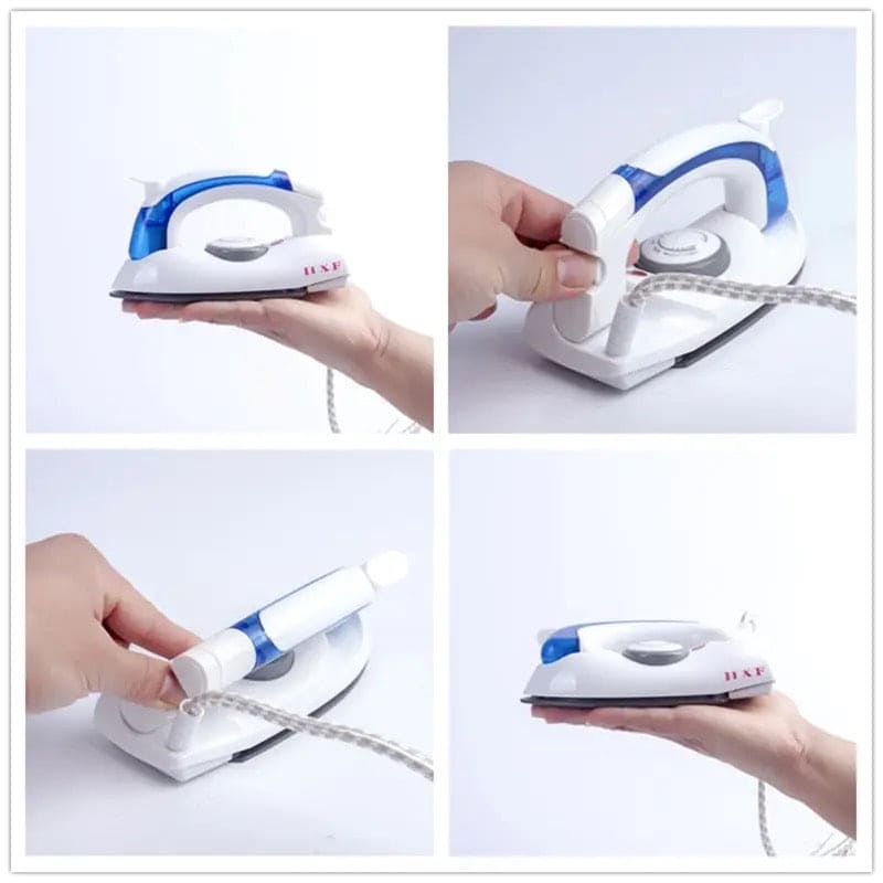 Travel Foldable Steam Iron, Electric Steam Iron For Clothes, Handheld Flat Iron For Home, Travel Use Baseplate Steam Iron, Mini Portable Handheld Garment Iron, Traveling Clothes Steamer With 3 Gears Baseplate, Portable Compact Iron
