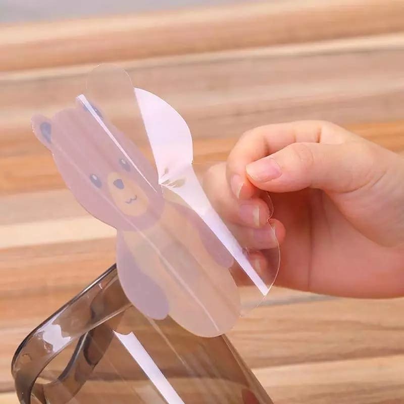 Wall Mounted Bear Toothbrush Holder Cup, Punch Free Storage Rack, Cute Bear Punch Free Bathroom Storage Box, Bathroom Supplies Organizer