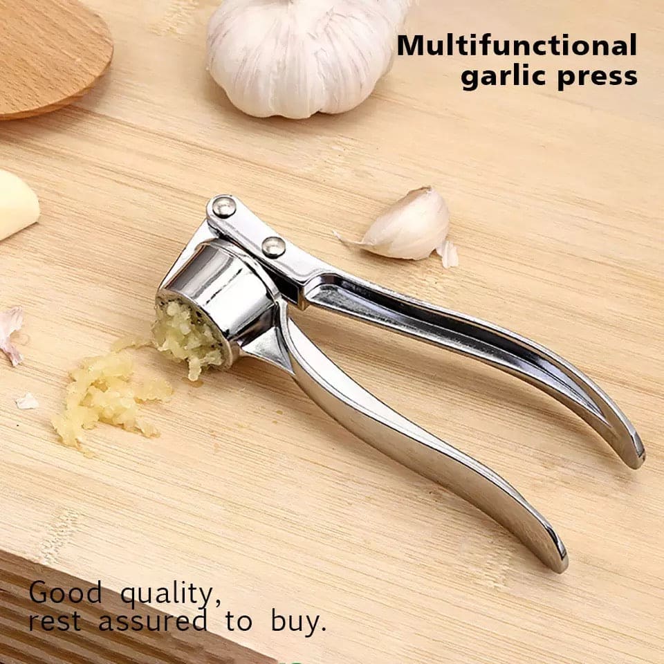 Stainless Steel Garlic Press Crusher, Ginger Mincer, Ginger Squeezer Masher Handheld Ginger Micer