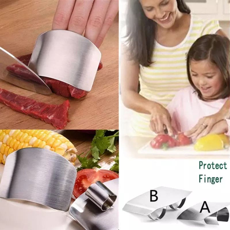 Stainless Steel Finger Guard, Knife Cut Protector, Vegetable Cutting Hand Protector