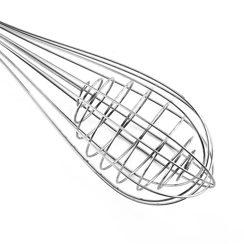 Balloon Wire Whisker, Stainless Steel Dual Wire Mixer, Kitchen Tool Cream Milk Egg Beater, Portable Handheld Egg Beater, Manual Whisk Dough Mixer Blender