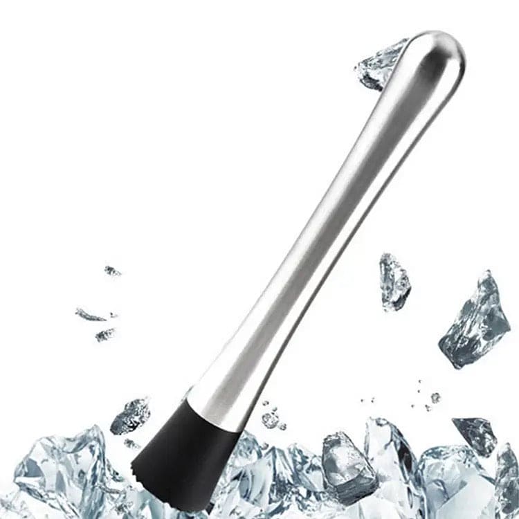 Stainless Steel Muddler, Ice Crusher Bar, Stainless Steel Cocktail Muddler Mixer, Steel Wine Mixing Stick, Cocktail Shaker Boston Bar, Home Bar Bartender Tool
