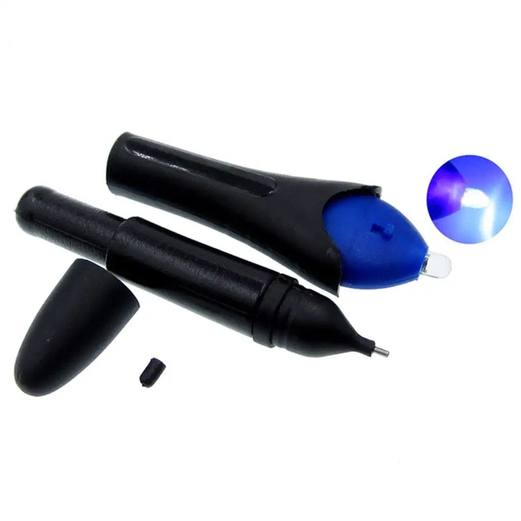 Quick Fix Liquid Glue Pen, UV Light Repair Tool, Plastic Liquid Welding Compound, Hand Held Glue Pen with LED Light, Portable Fiberglass Leather Applicator