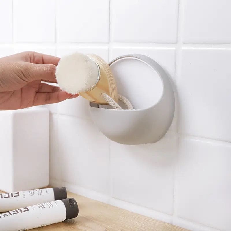 Plastic Suction Cup Soap Dish, Bathroom Sundries Storage Holder, Sucker Toothbrush Soap Box, Home Organizer Shelf Sink Sponge Holder, Multifunctional Bathroom Soap Holder, Wall Soap Dish