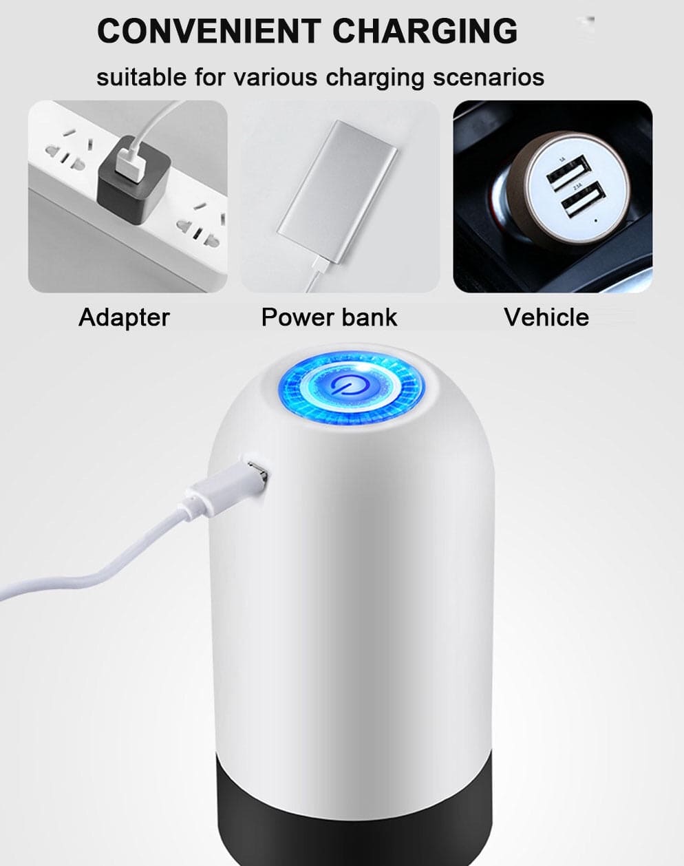 Portable Electric Water Pump Dispenser, Automatic Water Dispenser, Electronic Water Purifier Portable Electric Water Pump Dispenser, Automatic Water Dispenser, Electronic Water Purifier