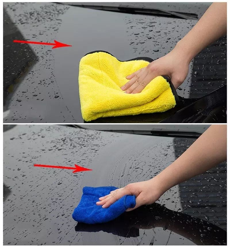 Set Of 3 Microfiber Car Cleaning Cloth, Car Care Cleaning Cloth Wash Towels, Microfiber Towel for Car Cleaning Wash, Car Drying Cloth, Automobile Cleaning Towel, Durable Microfiber Car Cleaning Accessory