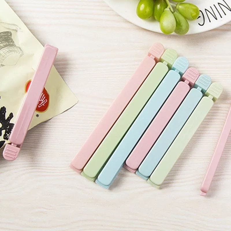 Set of 5 Pack Bag Clips, Food Snack Sealing Clip, Clamp Food Close Clip Seal Kitchen Tool, Freezer & Fridge Bag Sealing Clips, Kitchen Food Bag Clips