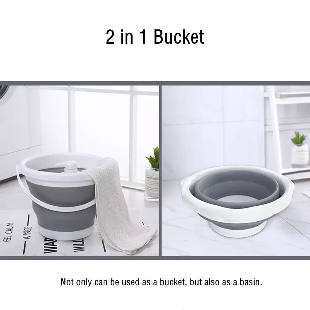 10L Collapsible Cleaning Bucket, Portable Folding Bucket, Silicon Car Washing Bucket, Outdoor Fishing Travel Camp Bucket, Foldable Basin Camping Bucket, Travel Portable Pail, Household Multifunctional Bucket