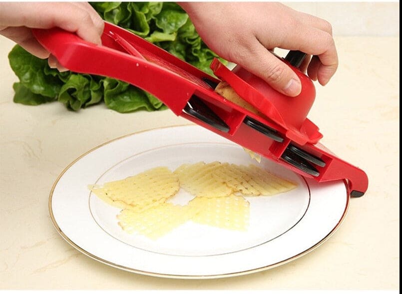 Creative 6 in 1 Vegetable Cutter, Multi Cutter Grater for Vegetables, Dicing Blades Slicer Shredder, Drain Grater Chopper Kitchen Accessories Tool, Mandolin Slicer Vegetable Grater