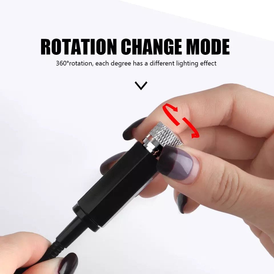 Car Roof Projector, Starry Sky Ceiling Lights For Car, Roof Atmosphere Star Lamp Projector, USB Room Night Light, Flexible Romantic Galaxy USB Night Lamp