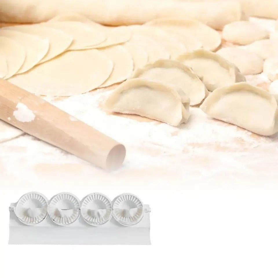 4 Pcs Momos Maker, Dumpling Making Molds, Dumplings Press Maker Kitchen Tool, Small Dumpling Skin Stencil, Samosa Ravioli Dumpling Pie Empanada Maker