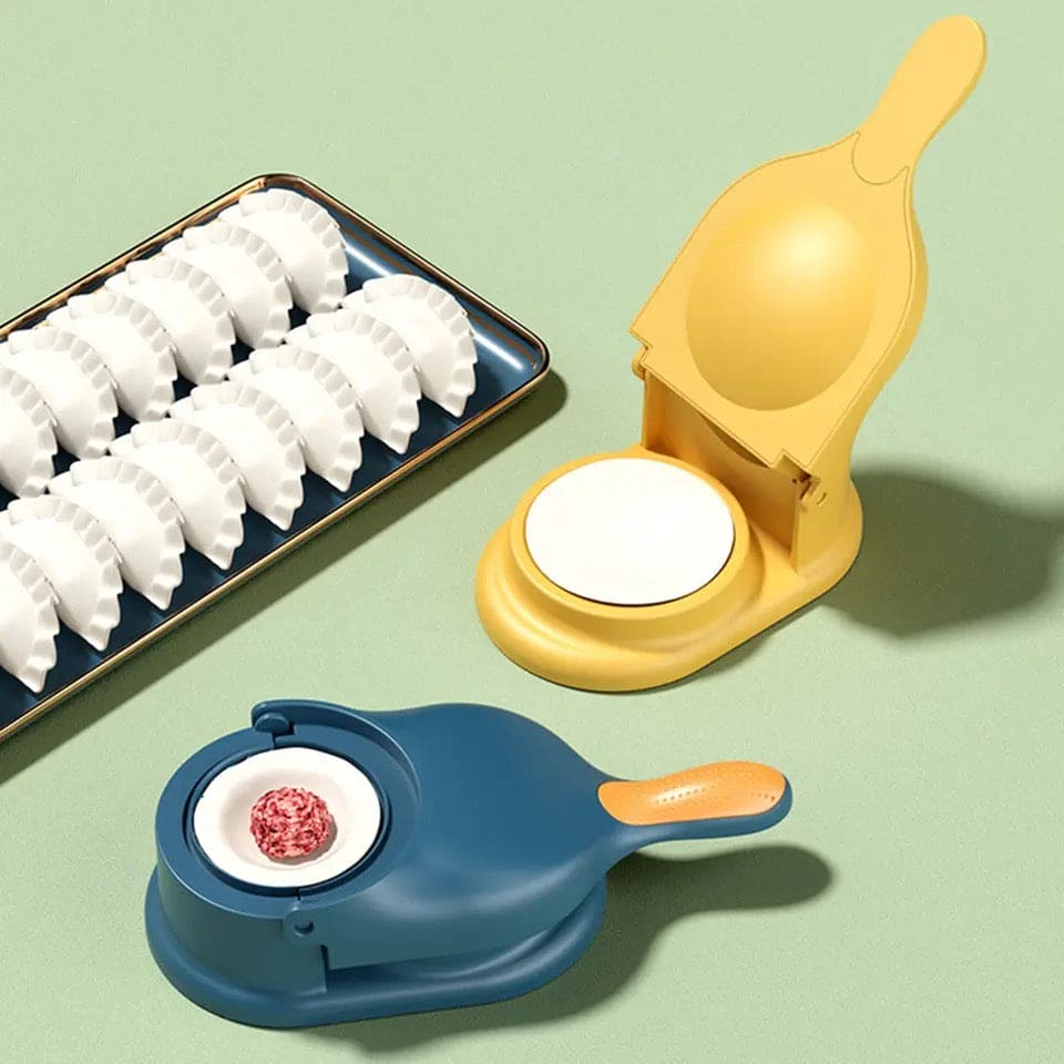 2 In 1 Dumpling Maker, Portable Manual Dumpling Presser, Dumpling Maker Mold, Dough Skin Molder Machine, Rolling Dough Dumpling Machine, Manual Tortilla Maker, Dough Pressing Tool, Kitchen Dumpling Making Tool