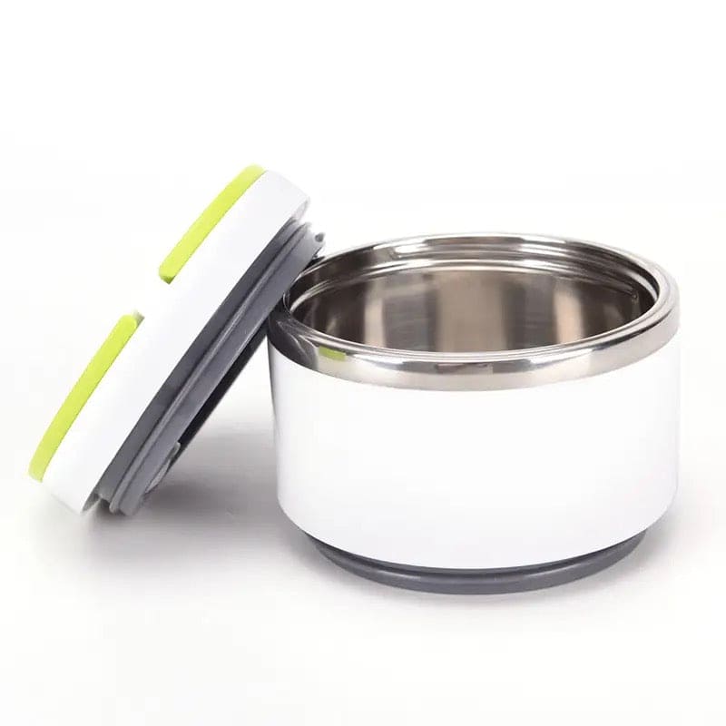 Portable Dotted Tiffin Box, Stainless Steel Bento Student Lunch Box, Round Thermal Lunch Box, Leak-Proof Food Container Bento Box, Bento Box with Cover Sealed Lunch Box, Steel Insulated Lunch Box