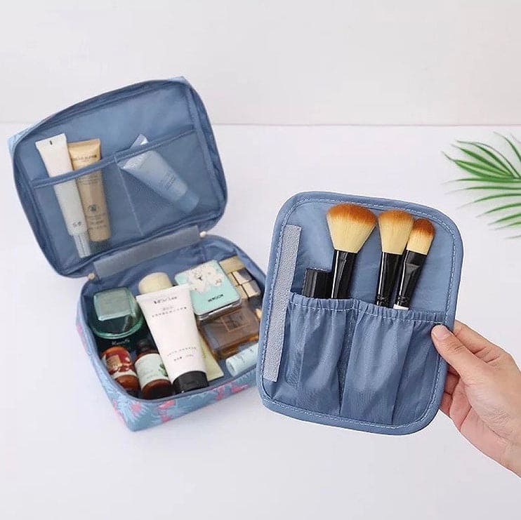 Multifunctional Travel Cosmetic Bag, Double Layer Portable