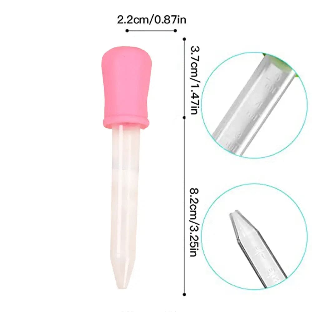 Baby Feeding Dropper, Silicone Soft Head Pipette Liquid Food Dropper, Kids Medicine Dropper, Children Food Dropper, Needle Feeder Squeezer