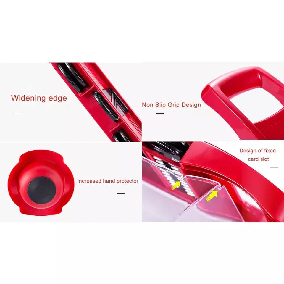 Creative 6 in 1 Vegetable Cutter, Multi Cutter Grater for Vegetables, Dicing Blades Slicer Shredder, Drain Grater Chopper Kitchen Accessories Tool, Mandolin Slicer Vegetable Grater