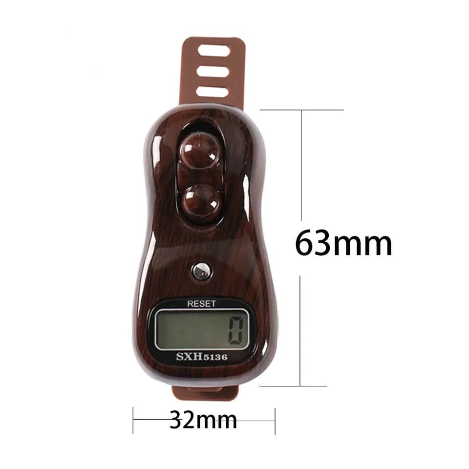 Digital Finger Counter, Portable Handheld Electronic Counters, Electric Ring Rosary Finger Tally Counter With Beep Sound, LED Digital Tasbeeh, Muslim Prayer Mini Ring Digital Tasbeeh, Electronic Rosary Hand Tally Counter