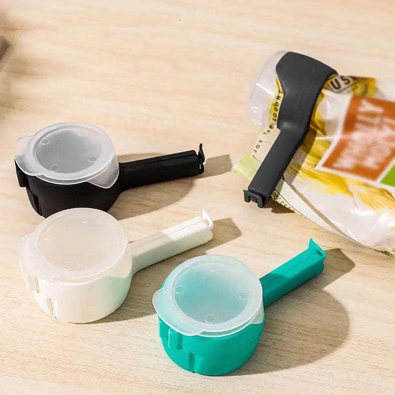 Snack Sealing Clip, Seal Pour Food Storage Bag Cap Clip, Food Sealer Clamp, Round Mouth Effect Clip Kitchen Tool, Multifunction Seal Pour Food Storage Bag Clips, Moisture Sealing Snack Storage Container Clips, Home Food Close Clip Seal
