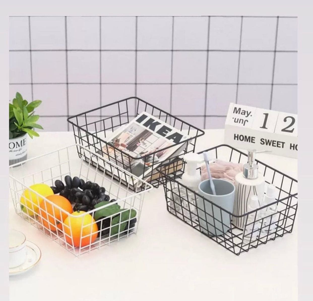 Sundries Storage Boxes with Lid Snacks Toys Storage Basket Household  Wardrobe Organizer Clothes Nordic Candy Colors