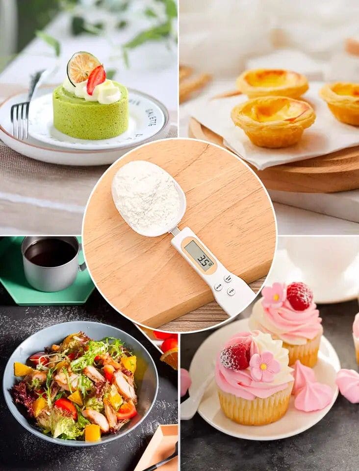 Electric Kitchen Scale Spoon, Digital Measuring Spoon, Volume Food Scale Gram Mini Kitchen Scales, Multifunction Handheld Electric Scale Spoon For Cooking, Portable Kitchen Scale, Measurable Display Food Scale