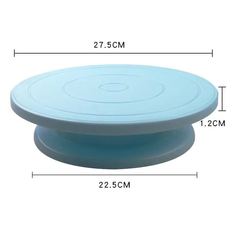 Cake Turntable Stand, Rotating Stable Anti-skid Round Cake Table, Cake Decorating Rotary Table, Kitchen Baking Tool, Revolving Dessert Serving Plate