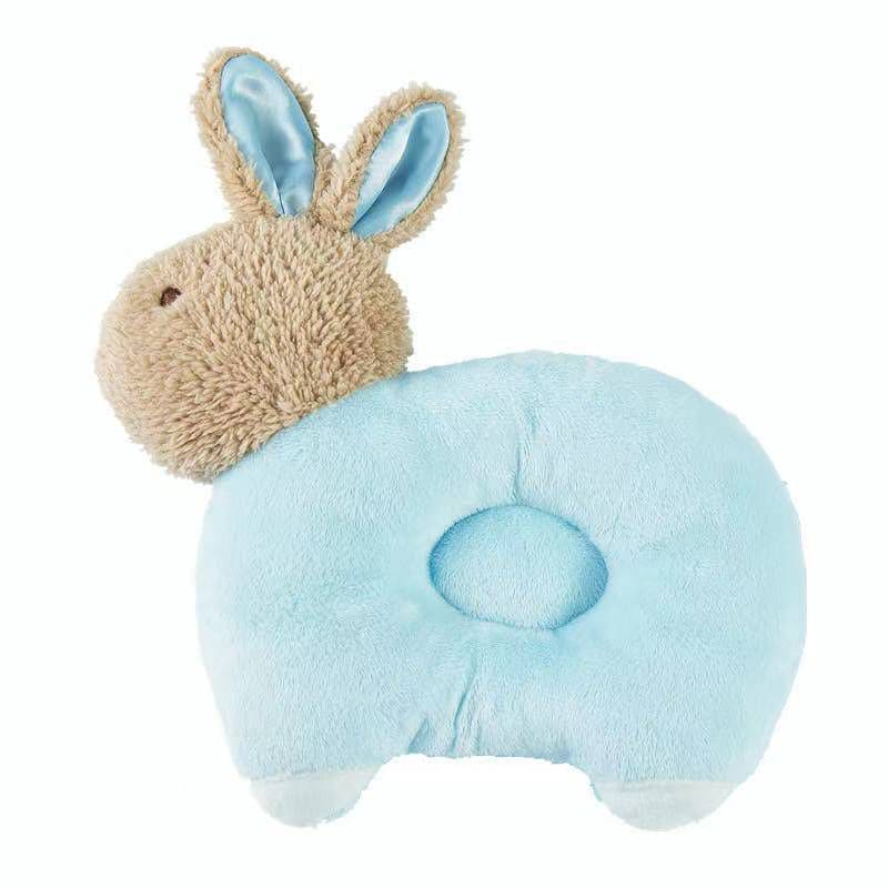 Lovely Cartoon Baby Shaping Pillow, Soft Breathable Infant Toddler Headrest Baby Pillows, Cartoon Anti-fall Toddler Cushion Travel Pillow, Baby Memory Foam Pillow With Hole, New Born Baby Comfy Sleep Pillow