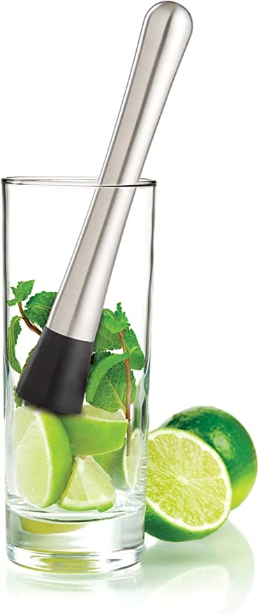 Stainless Steel Muddler, Ice Crusher Bar, Stainless Steel Cocktail Muddler Mixer, Steel Wine Mixing Stick, Cocktail Shaker Boston Bar, Home Bar Bartender Tool