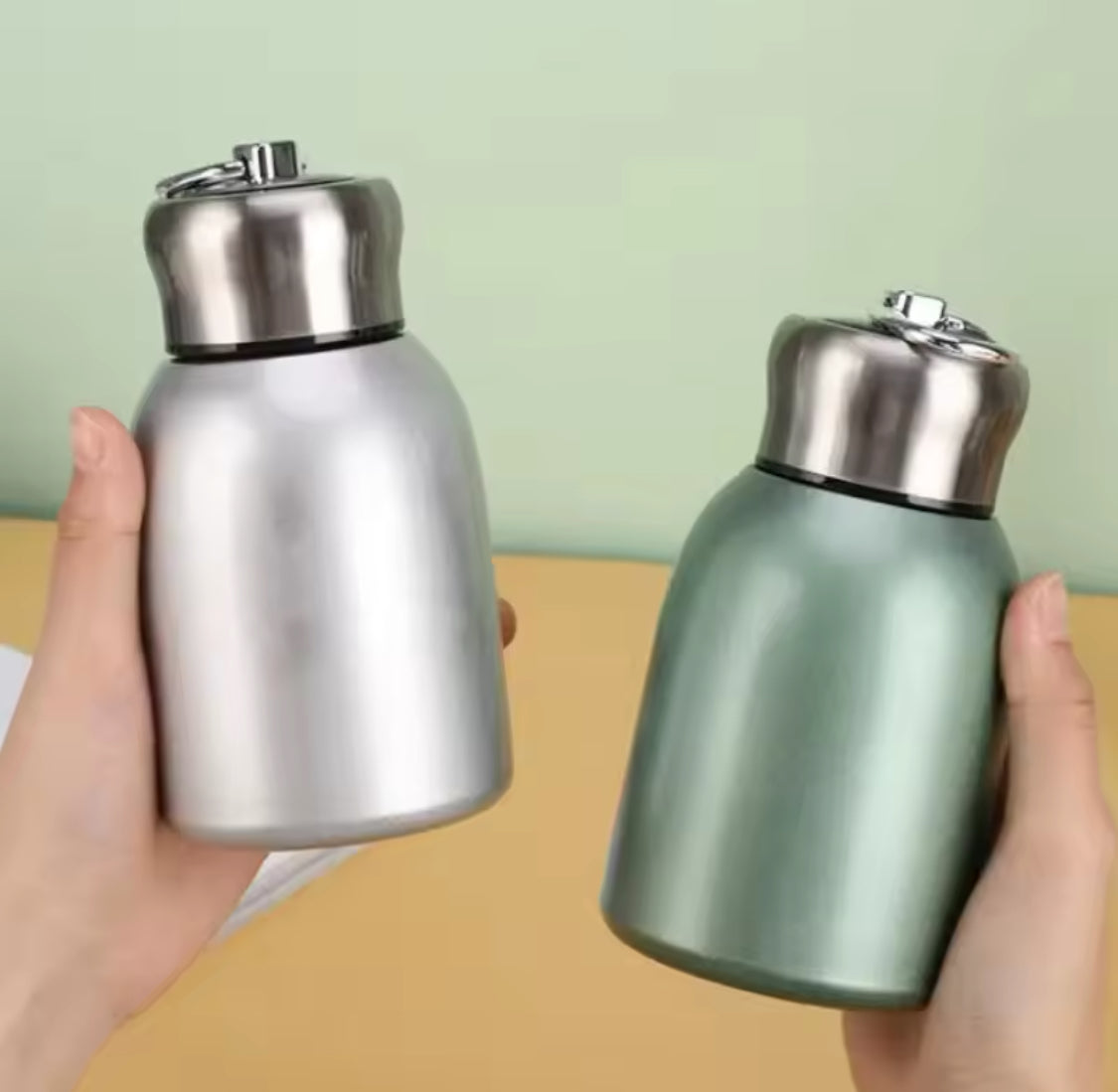 300ml Mini Thermos Bottle,  Stainless Steel Insulated Water Thermos, Leak Proof Sport Tumbler Kettle