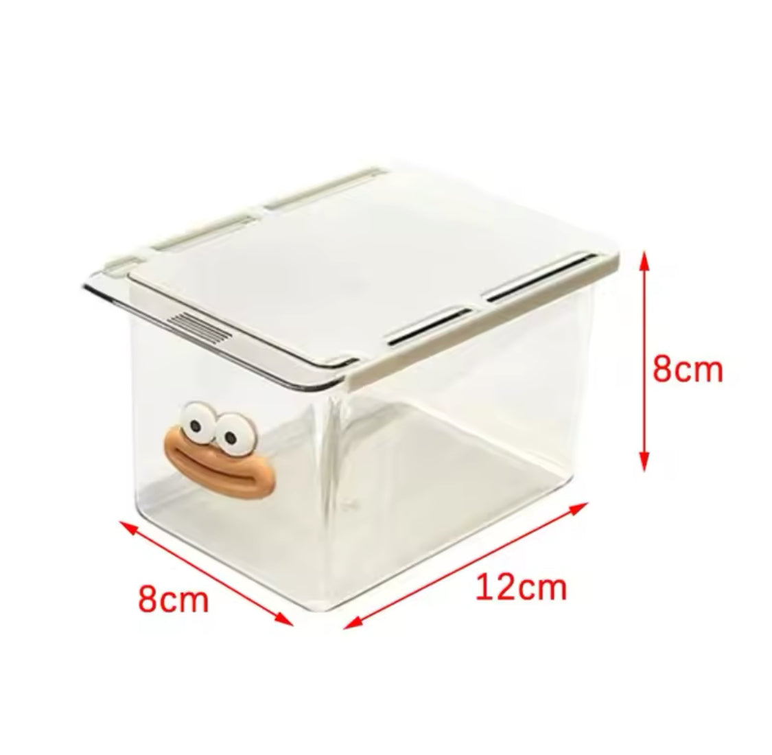 Transparent Under Mirror Smiley Cabinet, Drawer Type Storage Box, Cosmetic Pull Out Shelf Storage Box