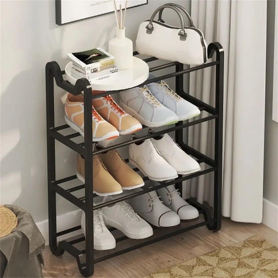 4 Layer Ola Shoe Rack, Multilayer Shoe Rack, Dormitory Door Simple Shoe Organizer, Student Shoe Rack Simple Shoe Holder, Expandable Adjustable Cabinet Shoe Cabinet