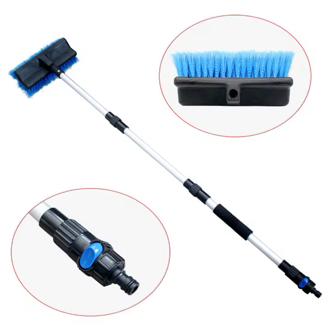 Soft Bristle Car Wash Brush, Windshield Window Wipe Glass Cleaner, Solar Window Car Cleaning Big Brush