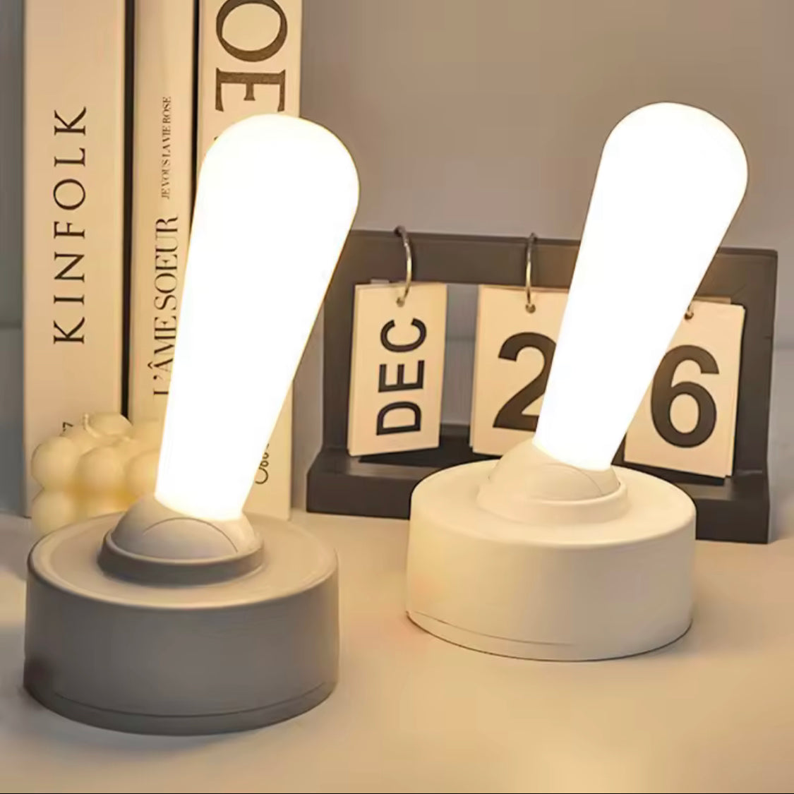 LED Creative Night USB Light Desk Lamp, Joystick Control Night Light, Rechargeable LED Night Light, Adjustable Brightness Nightlight