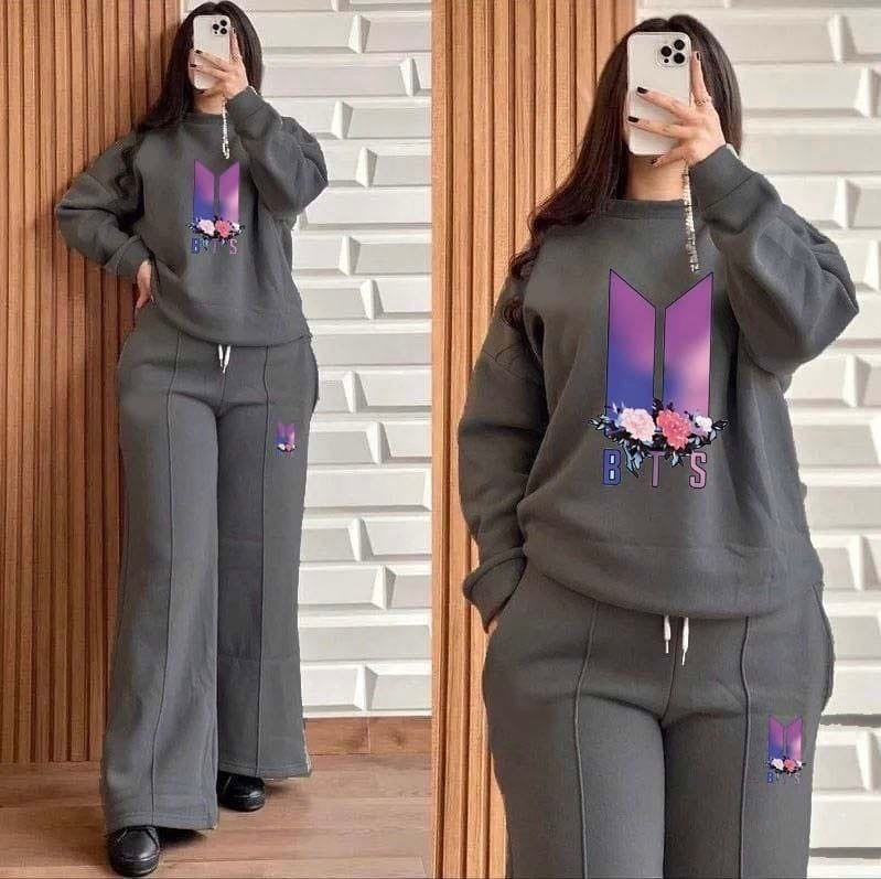 2pcs Baggy Style Women Winter Track Suit