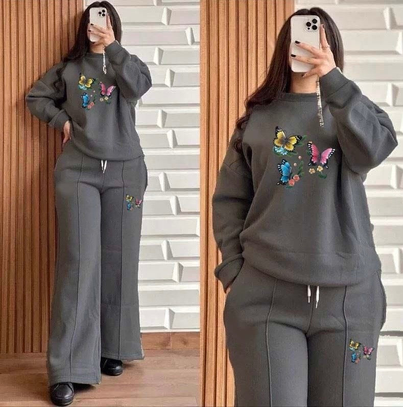 2pcs Baggy Style Women Winter Track Suit