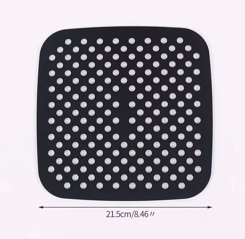 Silicone Reusable Square Air Fryer Mat, Non Stick Baking Mat, Kitchen Utensils Pan Tool Accessories