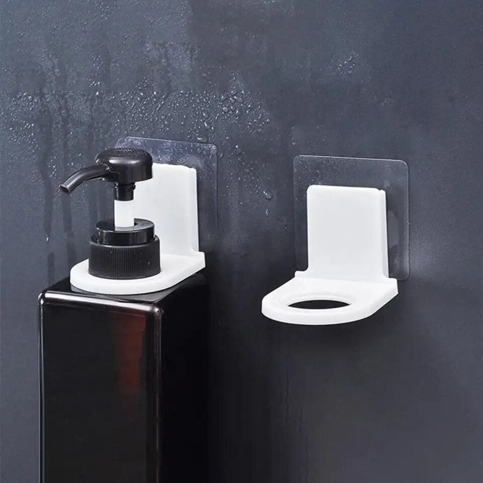 Set of Shampoo Hook, Multi Use Storage Hook, Self Adhesive Home Storage Hook, Multifunction Bottle Hanger, Wall Mounted Rack Hook, Bathroom Shower Gel Hook, Kitchen Liquid Soap Holder Rack
