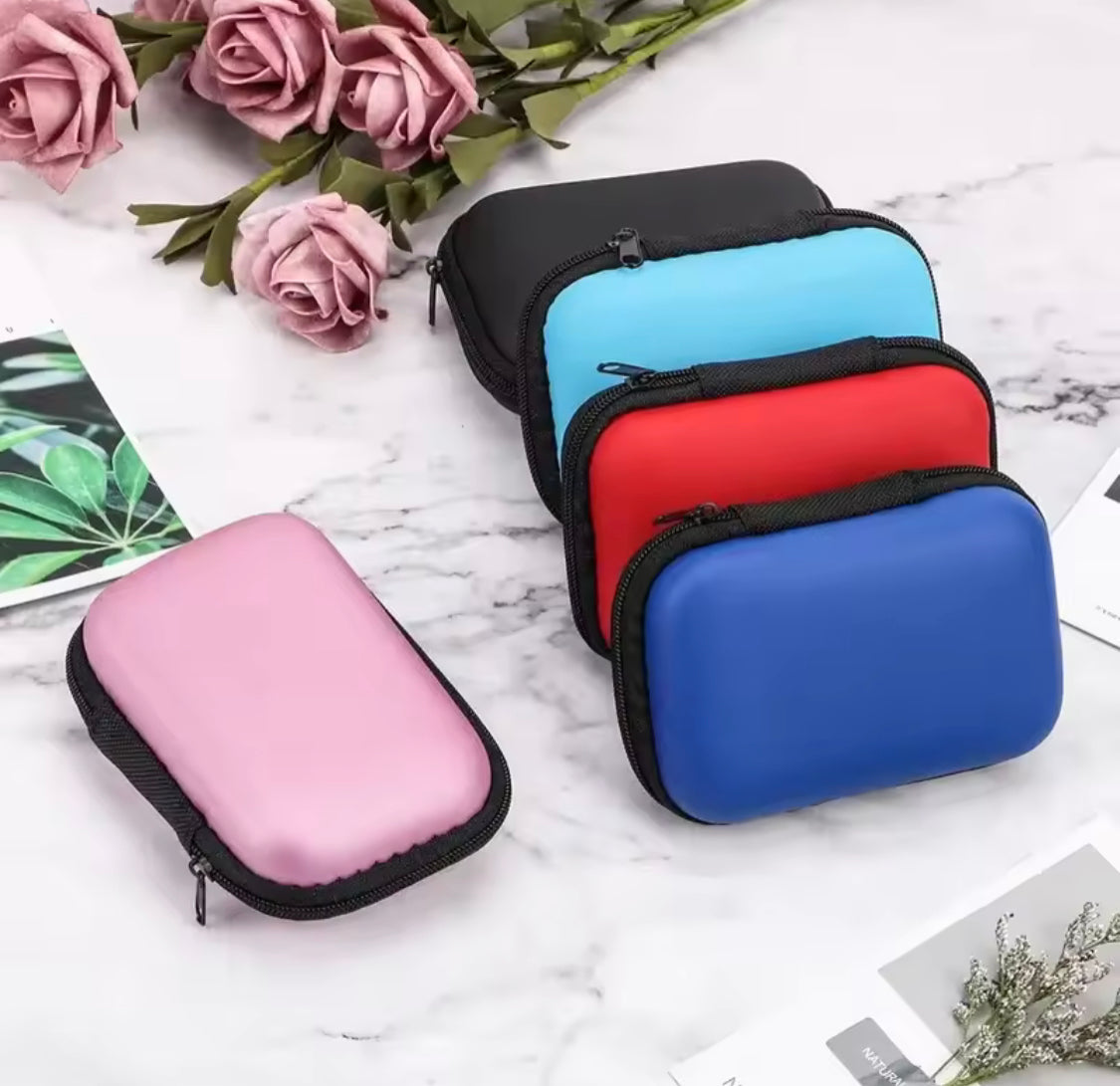 Portable Electronics Travel Organizer Case, Smart Gadget Vault, Pocket Tech Organizer, ZipTech Storage Case, Travel Tech Companion, Gadget Guard Mini Case