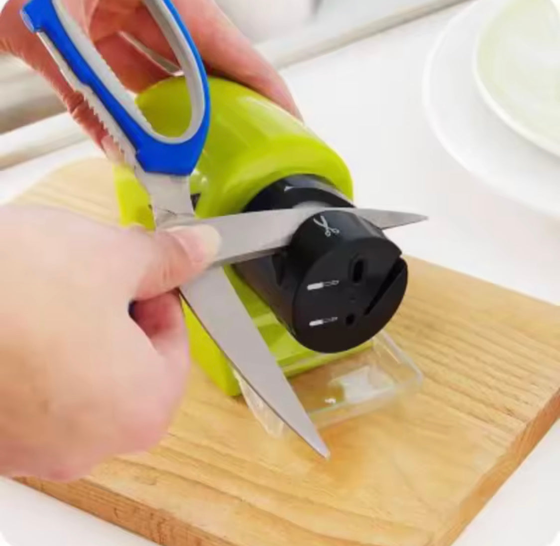 4 In 1 Knife Sharpener, Multi Tool Knives Sharpening Machine, Adjustable Kitchen Knives Sharpener, Kitchen Cutter Sharpener
