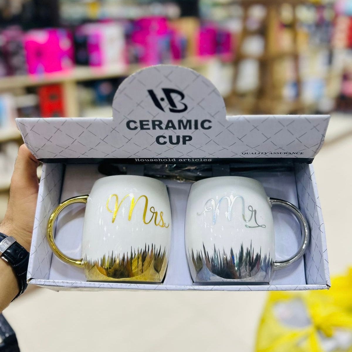 Mr And Mrs Twin Coffee Mug, Ceramic Couple Coffee Mugs, Luxury Marble Ceramic Coffee Cups