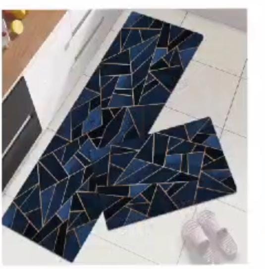 Set Of 2 Kitchen Floor Mat, Non-slip Kitchen Carpet, Kitchen Mat Bedroom Long Rug, Anti Slip Floor Mat, Modern Kitchen Mate